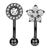 Maxbell 12Pcs Trendy Stud Earrings Geometric Lightweight for Christmas Day Men