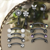 Maxbell 12Pcs Trendy Stud Earrings Geometric Lightweight for Christmas Day Men