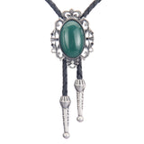 Maxbell Retro Style Bolo Tie Oval Pendant Clothing Accessory for Graduation Wedding