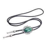 Maxbell Retro Style Bolo Tie Oval Pendant Clothing Accessory for Graduation Wedding