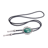Maxbell Retro Style Bolo Tie Oval Pendant Clothing Accessory for Graduation Wedding