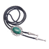 Maxbell Retro Style Bolo Tie Oval Pendant Clothing Accessory for Graduation Wedding