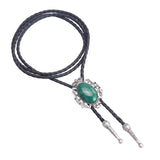 Maxbell Retro Style Bolo Tie Oval Pendant Clothing Accessory for Graduation Wedding