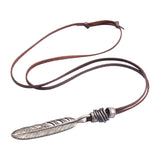 Maxbell Men Necklace Adjustable PU Leather Cord Fashion for Men Anniversary Holiday