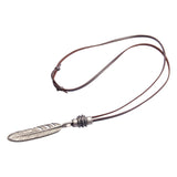 Maxbell Men Necklace Adjustable PU Leather Cord Fashion for Men Anniversary Holiday