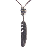 Maxbell Men Necklace Adjustable PU Leather Cord Fashion for Men Anniversary Holiday