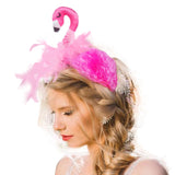Maxbell Flamingo Headband hoops Decor for Costume Accessory Carnival Halloween