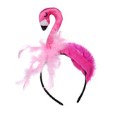 Maxbell Flamingo Headband hoops Decor for Costume Accessory Carnival Halloween