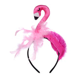 Maxbell Flamingo Headband hoops Decor for Costume Accessory Carnival Halloween