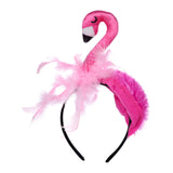 Maxbell Flamingo Headband hoops Decor for Costume Accessory Carnival Halloween