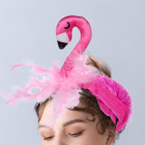 Maxbell Flamingo Headband hoops Decor for Costume Accessory Carnival Halloween