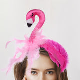 Maxbell Flamingo Headband hoops Decor for Costume Accessory Carnival Halloween