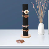 Maxbell Bracelet Display Stand Organizing Rack Upright for Necklace Craft Shows Desk Black