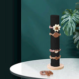 Maxbell Bracelet Display Stand Organizing Rack Upright for Necklace Craft Shows Desk Black