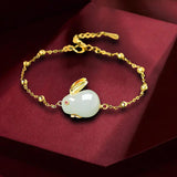 Maxbell Fashion Jewelry Animal Bracelet Bunny Earrings for Women Daughter Bangle