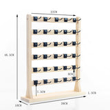 Maxbell Earrings Display Stand Hanging Organizer with Hooks Decoration for Closet A 6-tier