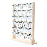 Maxbell Earrings Display Stand Hanging Organizer with Hooks Decoration for Closet A 6-tier