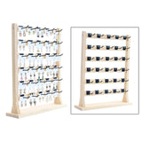 Maxbell Earrings Display Stand Hanging Organizer with Hooks Decoration for Closet A 6-tier