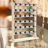 Maxbell Earrings Display Stand Hanging Organizer with Hooks Decoration for Closet A 6-tier