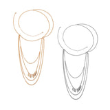 Maxbell Lady Shoulder Chain Multilayer Upper Arm Pendant for Festival prom Aureate