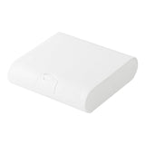 Maxbell Mini Jewelry Storage Box with Hinged Lid Dustproof Compact for Necklaces White