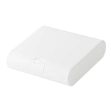 Maxbell Mini Jewelry Storage Box with Hinged Lid Dustproof Compact for Necklaces White