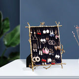 Maxbell Earrings Jewelry Display Stand Jewellery Organizer Multi Use for Decor M 24.5x18.5cm
