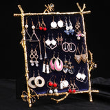 Maxbell Earrings Jewelry Display Stand Jewellery Organizer Multi Use for Decor M 24.5x18.5cm