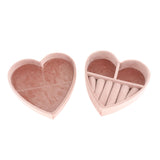 Maxbell Ring Box Heart Shaped Multifunction for Women Rings Earrings Necklaces B