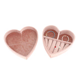 Maxbell Ring Box Heart Shaped Multifunction for Women Rings Earrings Necklaces B