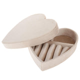 Maxbell Ring Box Heart Shaped Multifunction for Women Rings Earrings Necklaces C