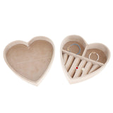 Maxbell Ring Box Heart Shaped Multifunction for Women Rings Earrings Necklaces C
