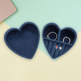 Maxbell Ring Box Heart Shaped Multifunction for Women Rings Earrings Necklaces F
