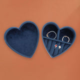 Maxbell Ring Box Heart Shaped Multifunction for Women Rings Earrings Necklaces F