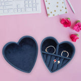 Maxbell Ring Box Heart Shaped Multifunction for Women Rings Earrings Necklaces F