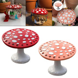 Maxbell Mushroom Earring Holder Organizer Desktop Ornament for Women Girls Red