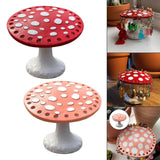 Maxbell Mushroom Earring Holder Organizer Desktop Ornament for Women Girls Red
