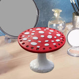 Maxbell Mushroom Earring Holder Organizer Desktop Ornament for Women Girls Red