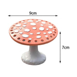 Maxbell Mushroom Earring Holder Organizer Desktop Ornament for Women Girls Pink