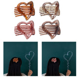 Maxbell Elegant Hair Clips Casual Headdress fashion for Work Engagement Party Dark Coffee
