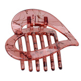 Maxbell Elegant Hair Clips Casual Headdress fashion for Work Engagement Party Light Red