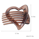 Maxbell Elegant Hair Clips Casual Headdress fashion for Work Engagement Party Brown