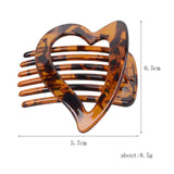 Maxbell Hair Clip Charming Updo Hairgrip Casual for Daily Wear Curly Thick Long Hair Dark Coffee