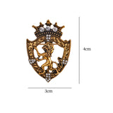 Maxbell Brooches Badge Lapel Fashion Animal Retro Jewelry Pin for Shawl Male Men Aureate