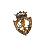 Maxbell Brooches Badge Lapel Fashion Animal Retro Jewelry Pin for Shawl Male Men Aureate