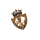 Maxbell Brooches Badge Lapel Fashion Animal Retro Jewelry Pin for Shawl Male Men Aureate