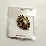 Maxbell Brooches Badge Lapel Fashion Animal Retro Jewelry Pin for Shawl Male Men Aureate