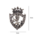 Maxbell Brooches Badge Lapel Fashion Animal Retro Jewelry Pin for Shawl Male Men Argent