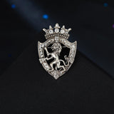 Maxbell Brooches Badge Lapel Fashion Animal Retro Jewelry Pin for Shawl Male Men Argent