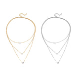 Maxbell Multilayer Pendant Layering Chain Decorate for Anniversary Party Girls Aureate